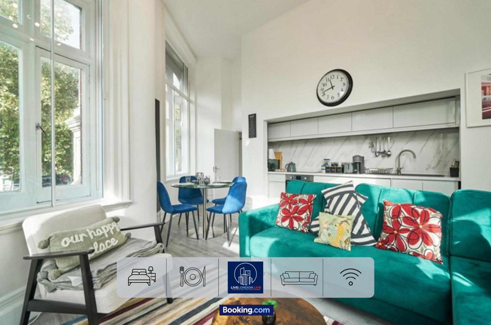 Last-Minute Specials L Sleeps Up To 4 Guests L One-Bedroom Apartment With King Bed And High Ceilings Near Camden By Live London Short Lets & Serviced Accommodation Екстер'єр фото
